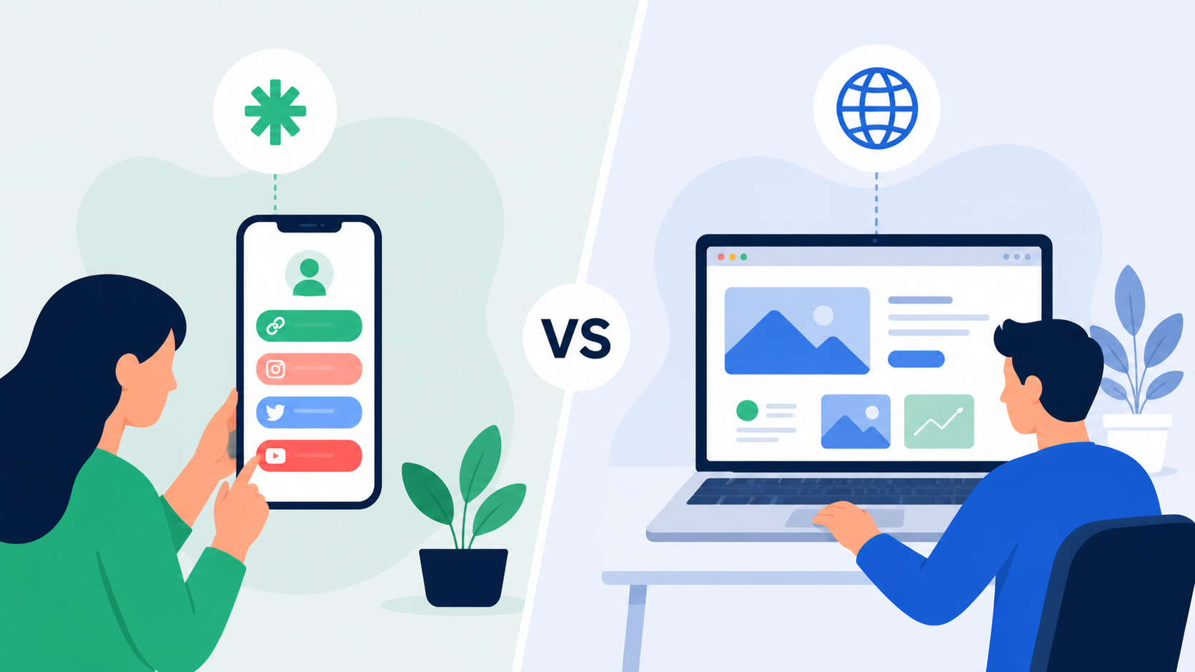 Linktree vs Web: Estrategia de conversión en 2026